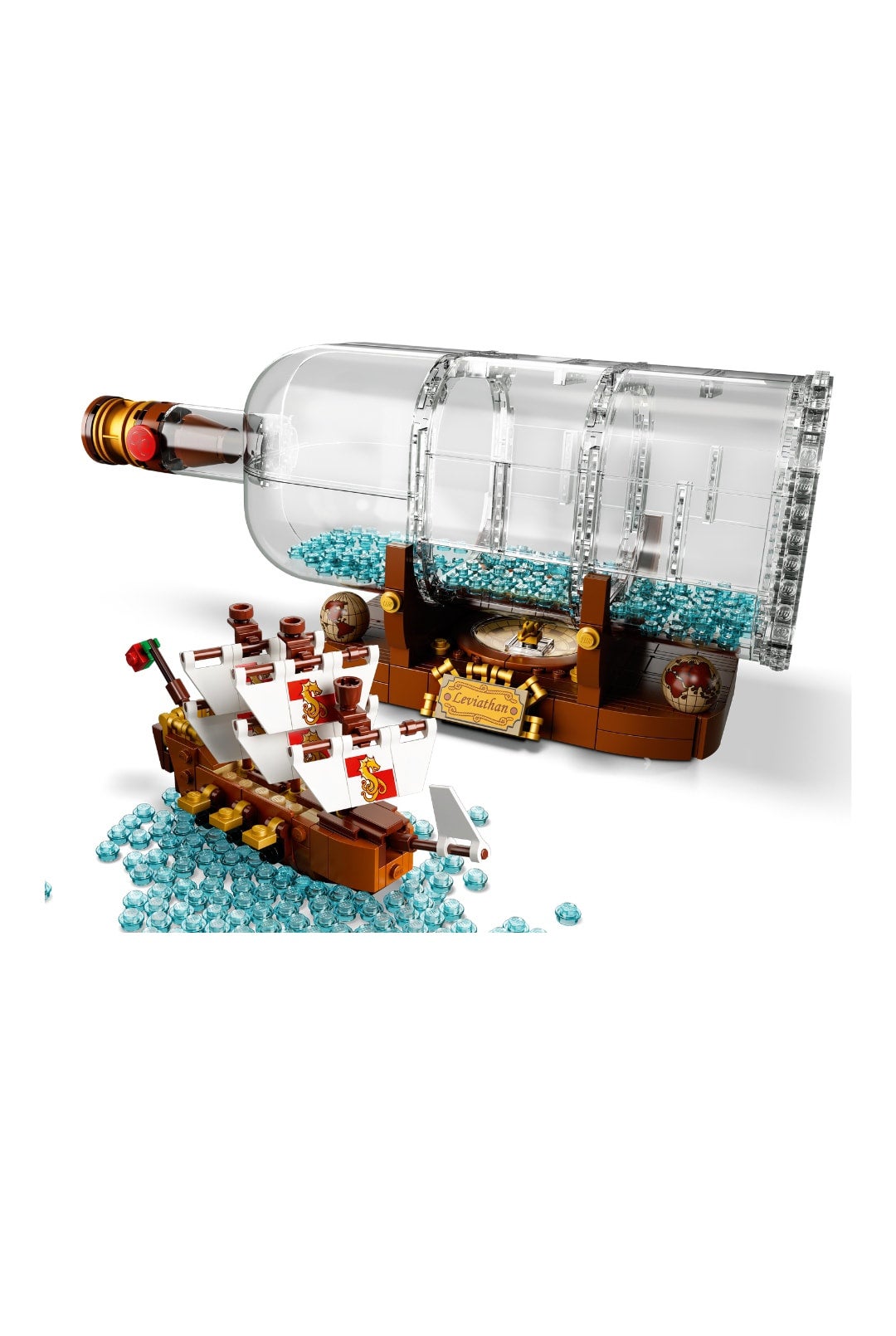 Lego pirate ship bottle online