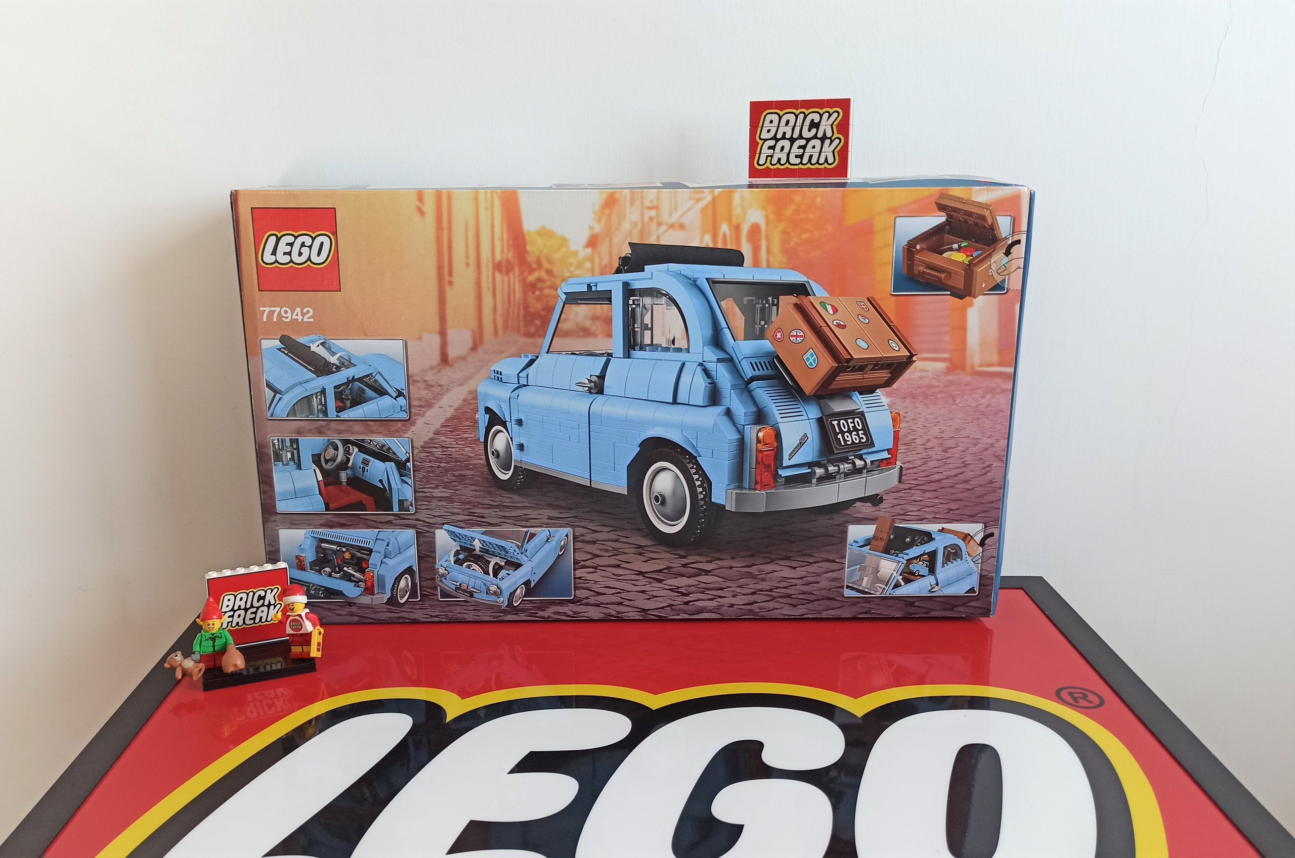トランク LEGO® 77942 Creator Expert Fiat 500 light blue | Brickfreak.store