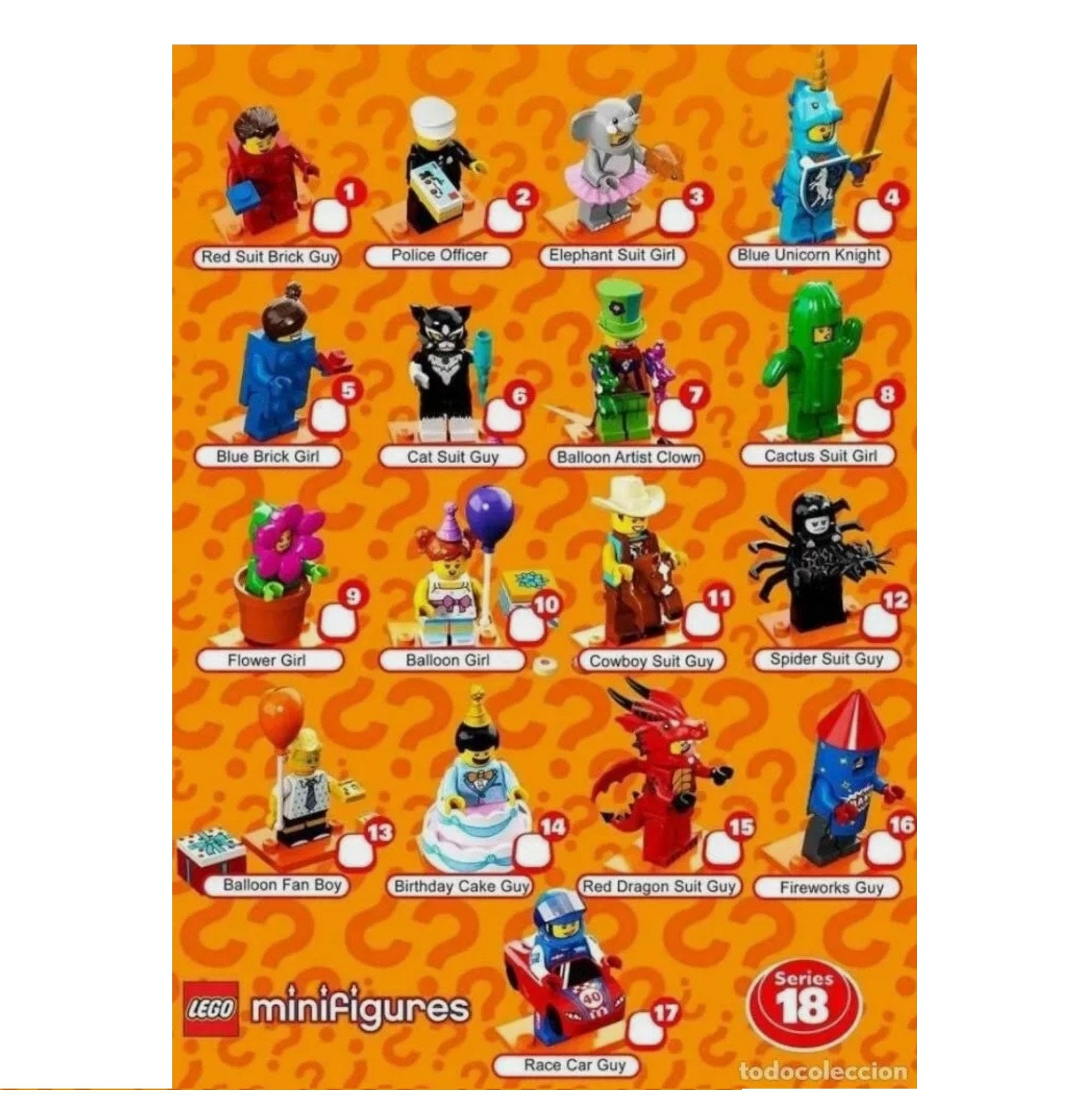 LEGO® 71021 Minifigures Series 18 : PARTY Complete Series