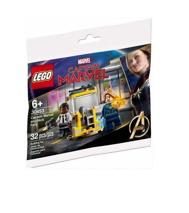 Lego captain marvel and nick fury sale