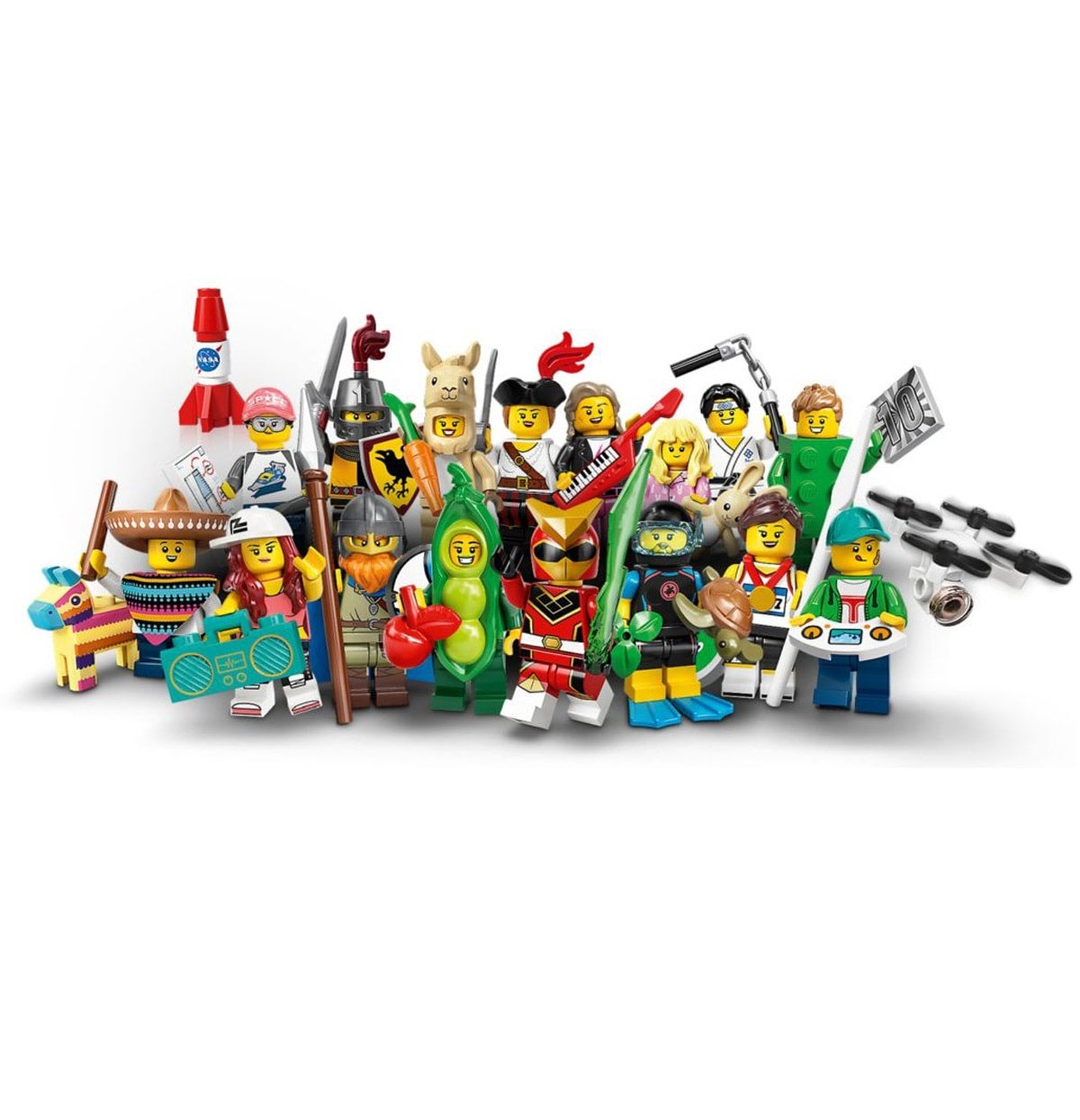 Collectible top Minifigures 71027 Series 20 Complete set