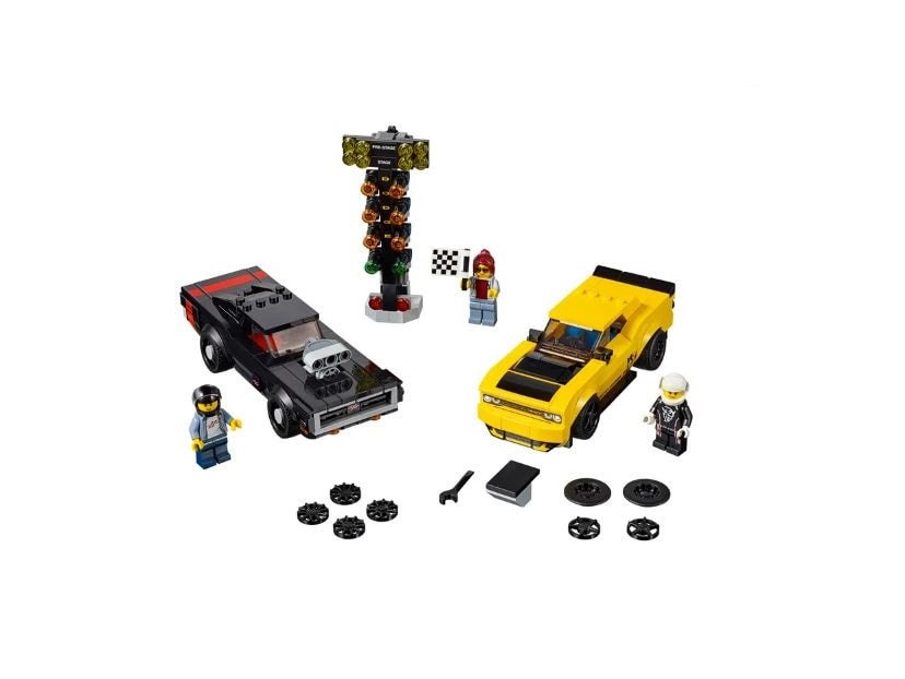 LEGO 75893 Speed Champions 2018 Dodge Challenger SRT Demon and 1970 Dodge Charger R T Brickfreak.store